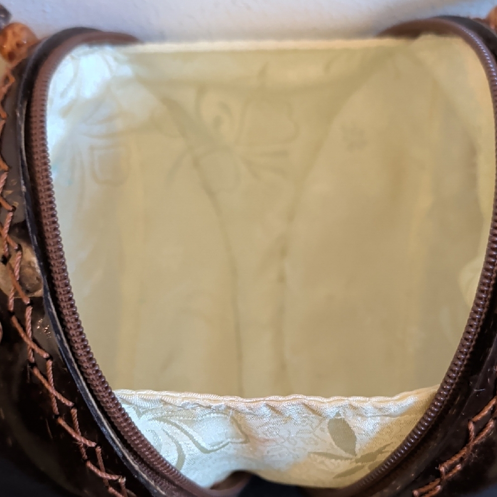 an Brown Floral Women Bag - Picture 4 of 9